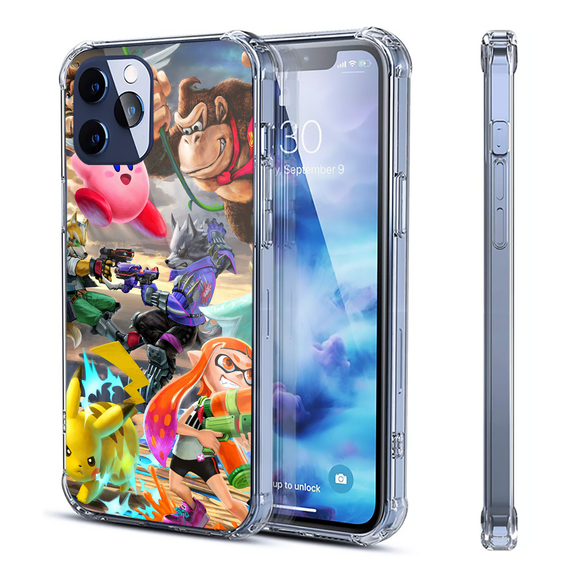 （画像用） ポケットモンスター Pokémon 【iPhone 12シリーズ対応】透明スマホケース（クリアソフトケース）